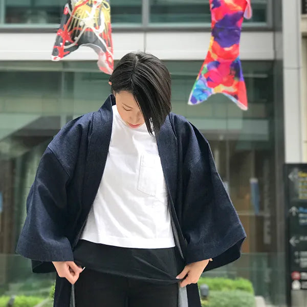 Happi.Tokyo | Denim Happi (Happi Coat) | Indigo Single #01