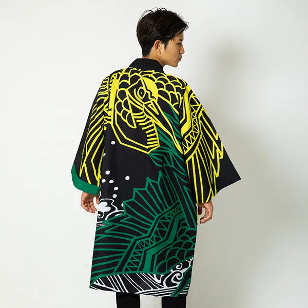 HAPPYCOAT|はっぴ(法被)|鶴(TSURU)|オリジナルF(ロング)