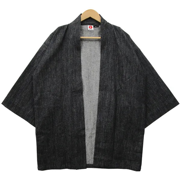 Happi.Tokyo | Denim Happi (Happi Coat) | Black Single #01 (with pocket)
