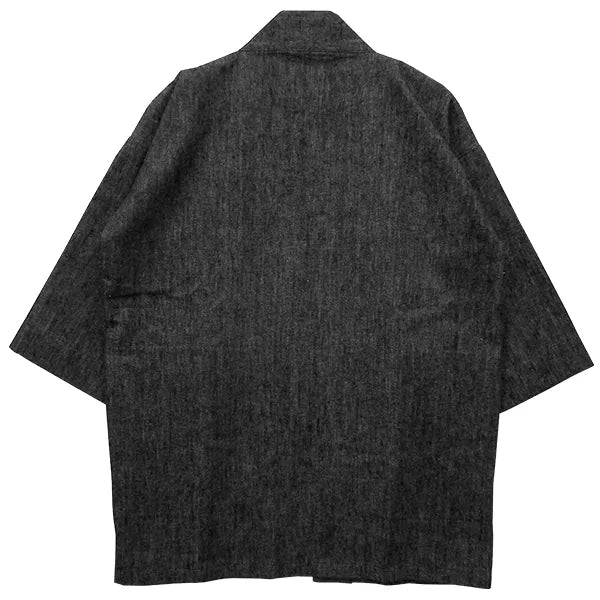 Happi.Tokyo | Denim Happi (Happi Coat) | Black Single #01 (with pocket)