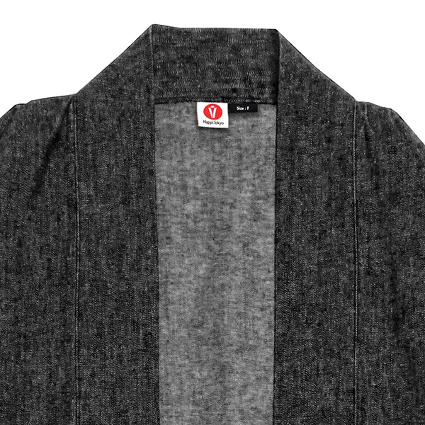 Happi.Tokyo | Denim Happi (Happi Coat) | Black Single #01 (with pocket)