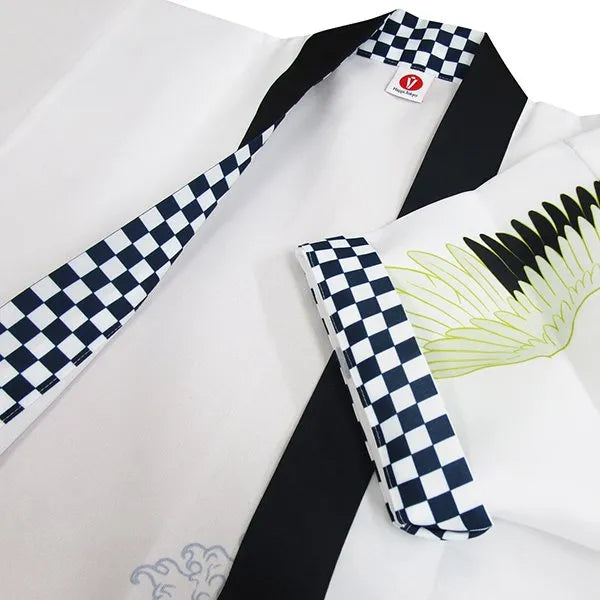 Happi.Tokyo|オリジナルデザインはっぴ(法被)|キッズ#02 大波柄 ホワイト