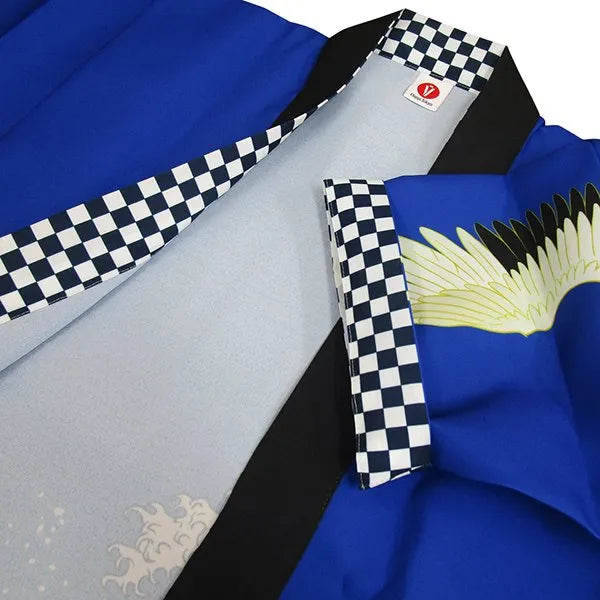 Happi.Tokyo|オリジナルデザインはっぴ(法被)|キッズ#04 大波柄 ブルー