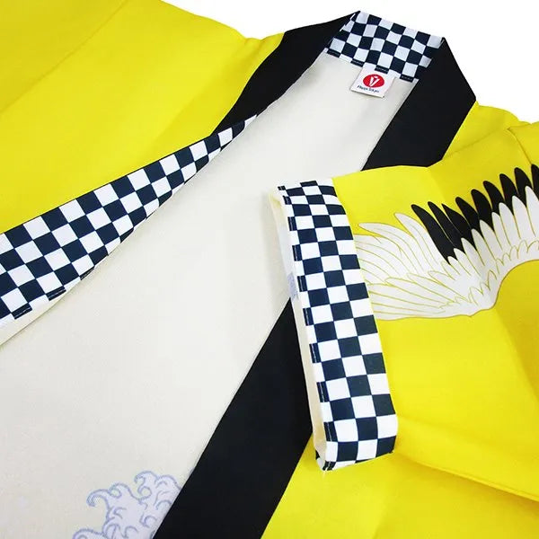 Happi.Tokyo|オリジナルデザインはっぴ(法被)|キッズ#05 大波柄 イエロー