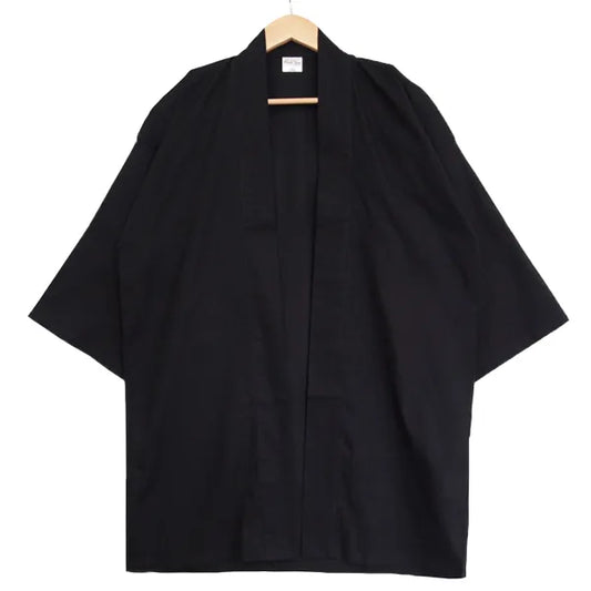 綿無地はっぴ（Print Star）｜ 黒（Black）