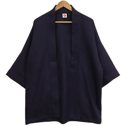 Happi.Tokyo｜綾織（あやおり）はっぴ（法被）｜無地 -紺（Navy）-