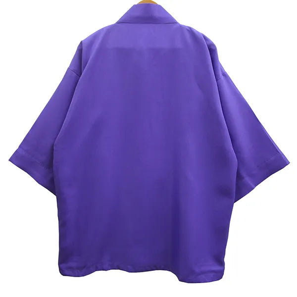 Happi.Tokyo｜綾織（あやおり）はっぴ（法被）｜無地 -紫（Purple）-