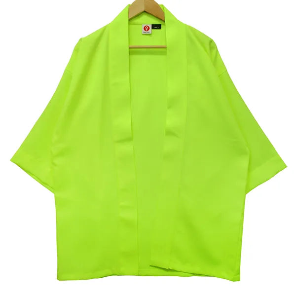 Happi.Tokyo | Ayaori Happi (Happi Coat) | Plain - Fluorescent Yellow -