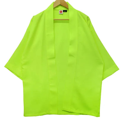 Happi.Tokyo | Ayaori Happi (Happi Coat) | Plain - Fluorescent Yellow -