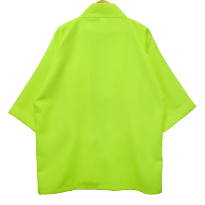 Happi.Tokyo | Ayaori Happi (Happi Coat) | Plain - Fluorescent Yellow -