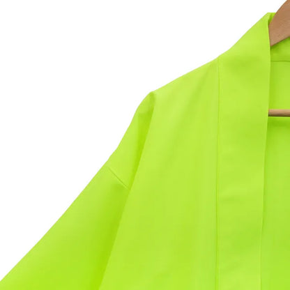 Happi.Tokyo | Ayaori Happi (Happi Coat) | Plain - Fluorescent Yellow -