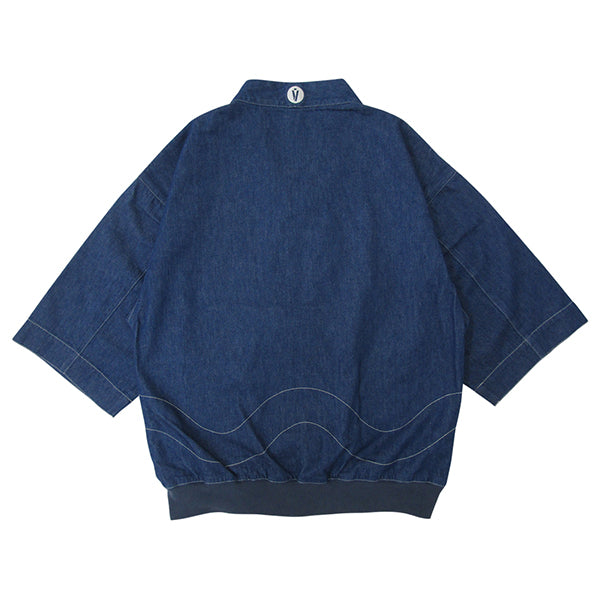 Happi.Tokyo｜セレクトデニムはっぴ（法被）｜ブルー ジップアップ